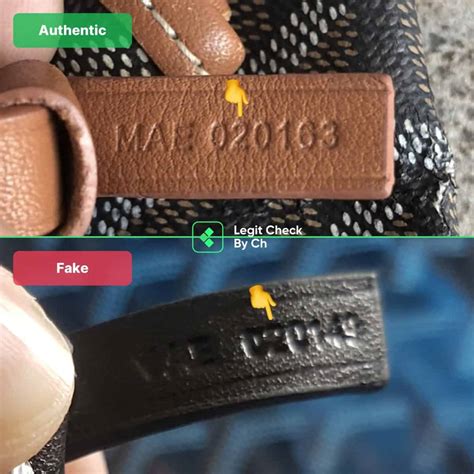 goyard purse real vs fake|real goyard bag code.